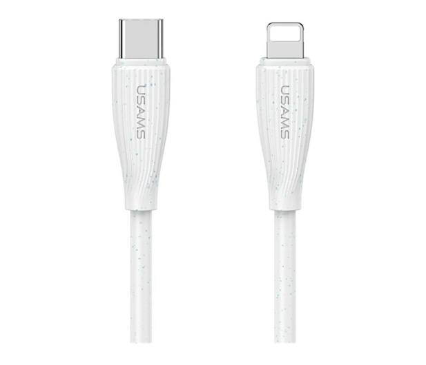 USAMS Kabel Green Series 30W USB-C do Lightning 1m biały - 1569054 - zdjęcie